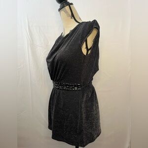 Elegant Black Sleeveless top